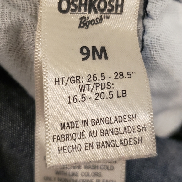 Oshkosh Baby overalls. Size 9m. Gently Used. - Picture 4 of 4